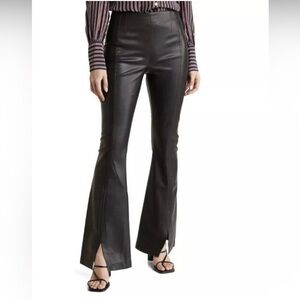 Free People NWT Faux Leather Wide-Leg Pants Size 25